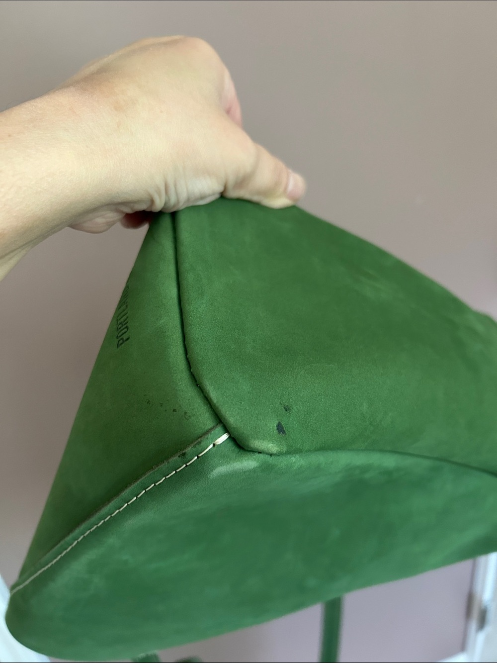 Portland Leather Goods Butterfly Bucket Bag Succulent Green - Picture 9 of 13